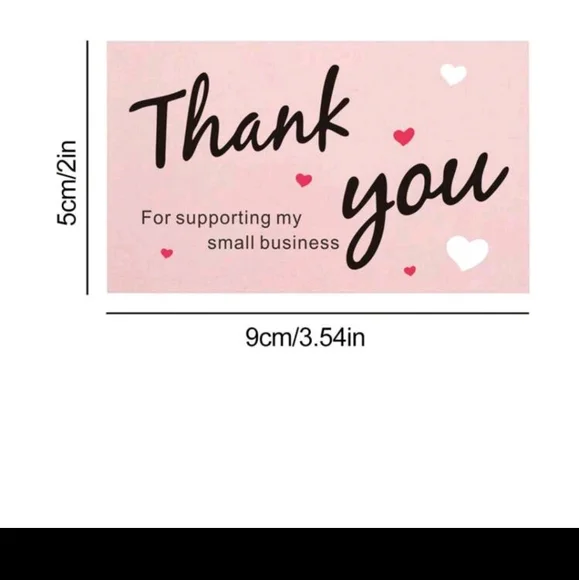 Pink Thank Cards 30 - Picture 2 of 2